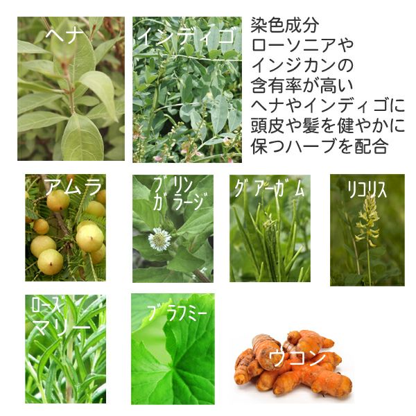 植物成分のみの白髪染めヘナカラーのスターターセット「マダムヘナ」